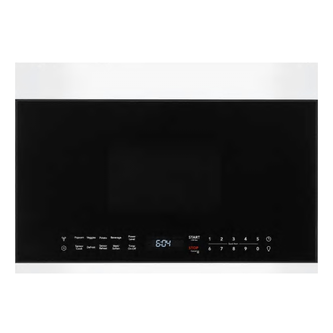 FRIGIDAIRE Four à micro ondes avec hotte intégrée 24 po métal blanc