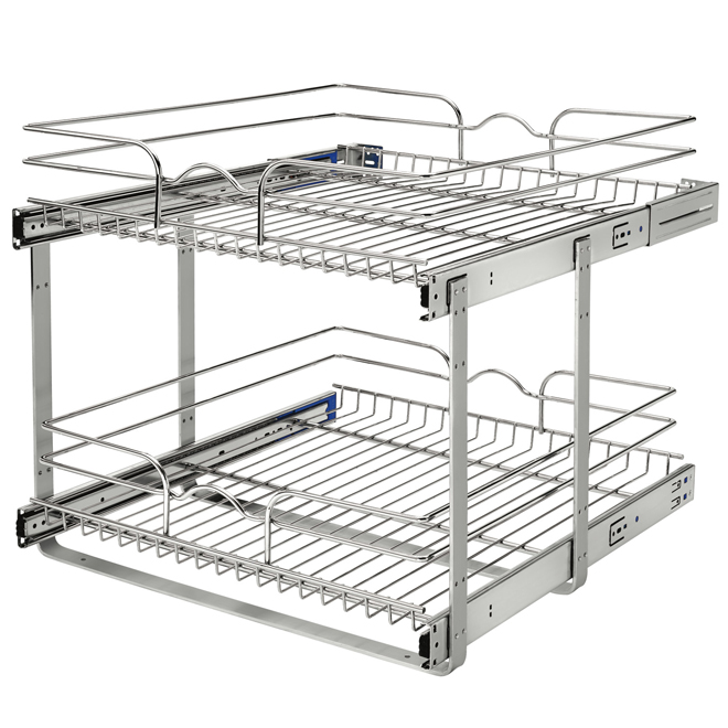 Rev A Shelf Two Tier Pull Out Organizer With Soft Close Slides 20 75