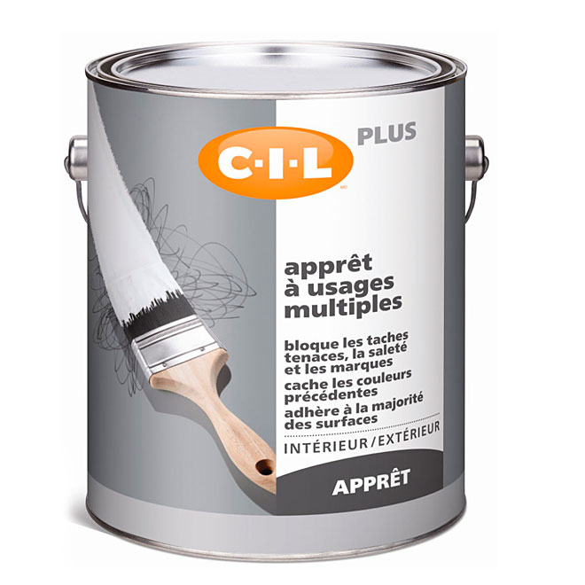 CIL Apprêt intérieur extérieur au latex 3 en 1 C I L MD 3 78 l 27120