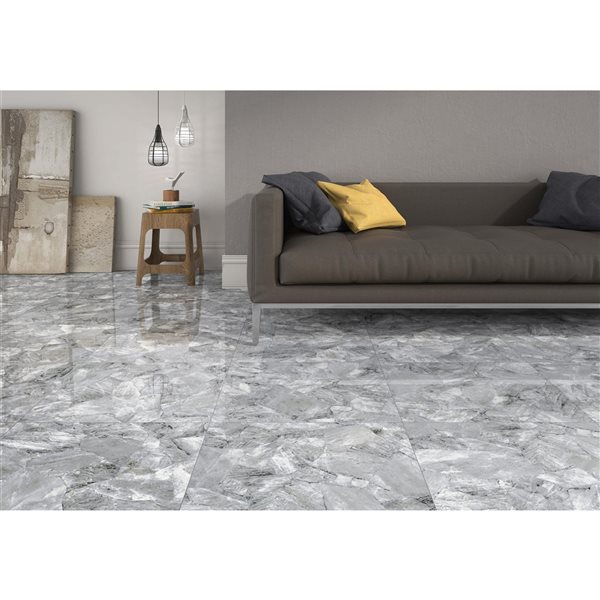 Mono Serra Onyx Blue 12 In X 24 In Porcelain Tile 8 Pack LG 580