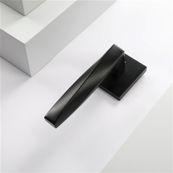 Mcbowery Convex Pack Matte Black Modern Interior Dummy Door Handle Mb