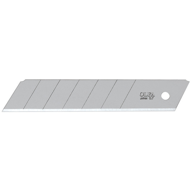 Lame robuste argentée OLFA Xtra pour couteau utilitaire, HB, 25 mm, 5/paquet