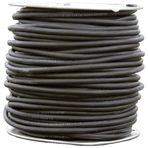 Southwire 16/3 Stranded SJOOW Black Copper Wire - Rubber-Covered