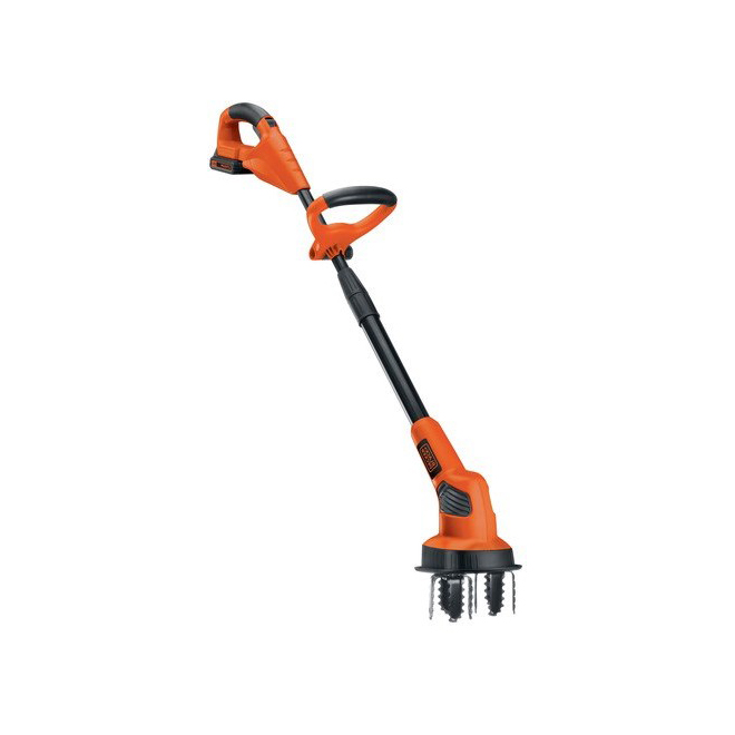 BLACK & DECKER BLACK+DECKER 20-V Lithium 7-in Steel Tines Cordless Electric  Garden Rotary Cultivator - Battery included LGC120