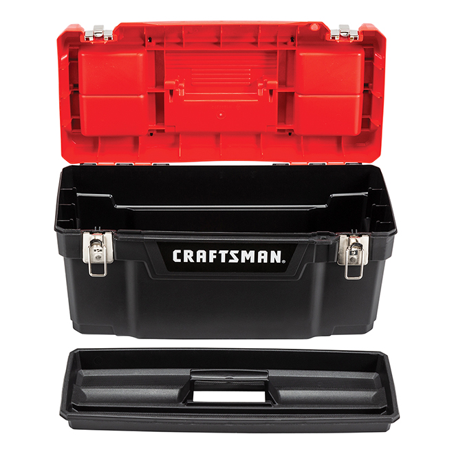 CRAFTSMAN Plastic Tool Box - 20-in - Red and Black CMST20901