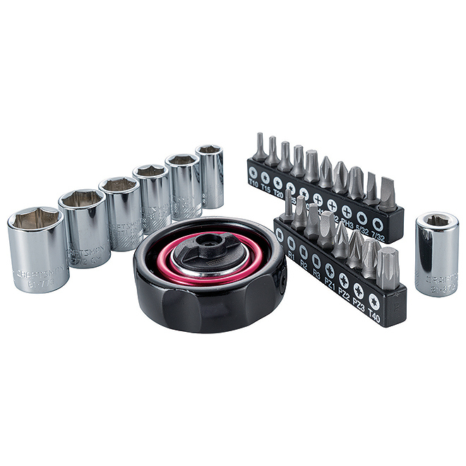 Ratchet Adapter with Accessories - 26 Pieces