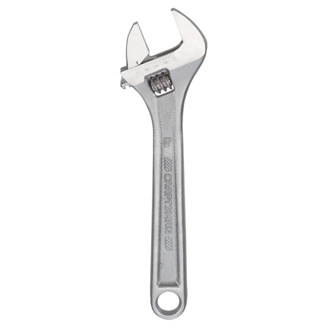 CRAFTSMAN Adjustable Wrench with Jaws - Steel - 8-in