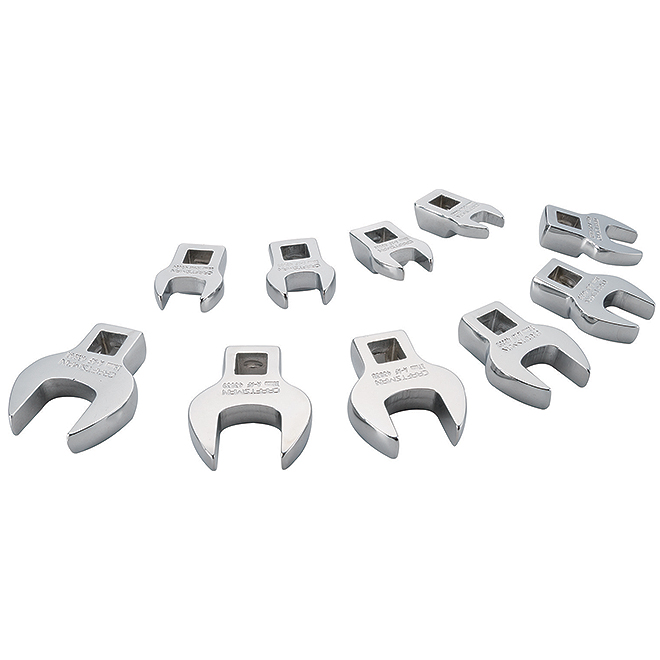 Crowfoot Wrench Set SAE - 3/8" - 10 pieces
