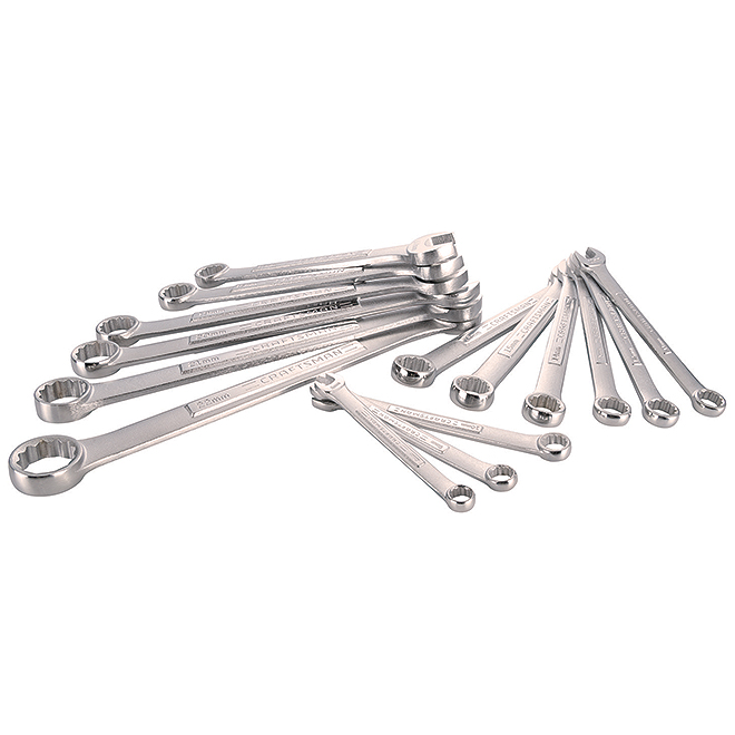 Combination Wrench Set - Metric - 15 Pieces