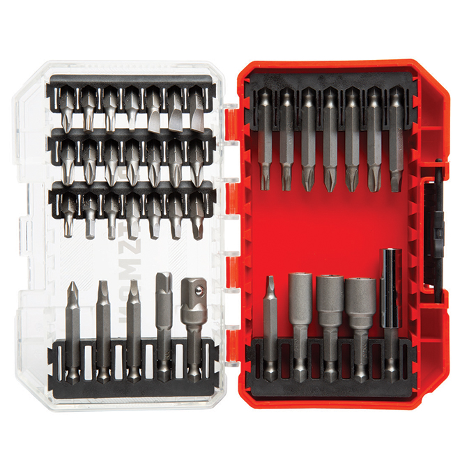 Craftsman 38-pc Screw Driver Bit Set - CNC-Machined Tip - Hex Shank - Steel - Hard Storage Case