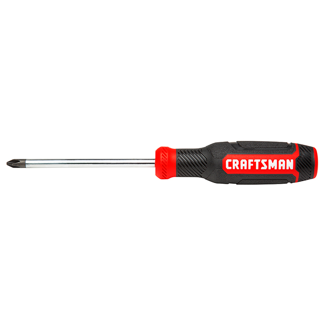 CRAFTSMAN Crosstip Screwdriver - Bi-Material - #2 x 4-in - Red and Black