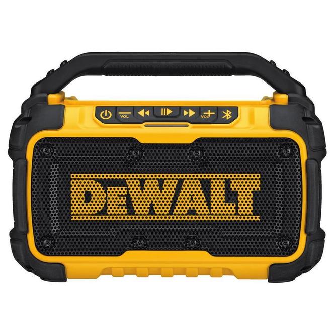 DEWALT Hybrid Jobsite Speaker - 100-ft Range - Bluetooth-Ready - Dual Speaker - Built-In Carry Handle