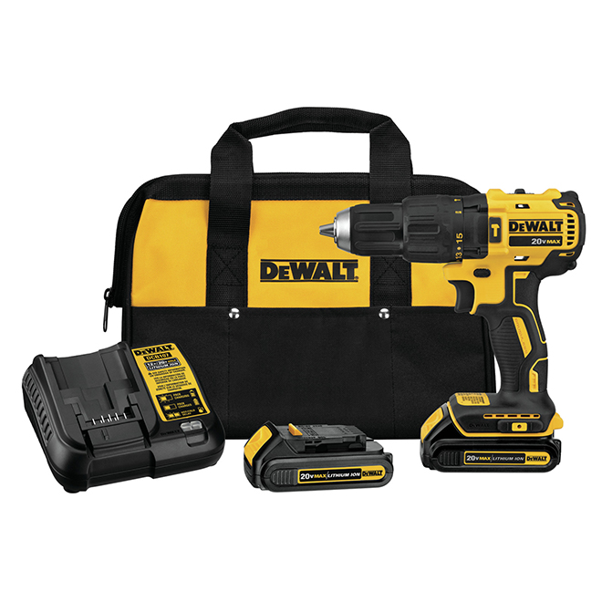 Dewalt Max 1/2-in Compact Cordless Hammer Drill - Brushless Motor - LED Light - Variable Speed