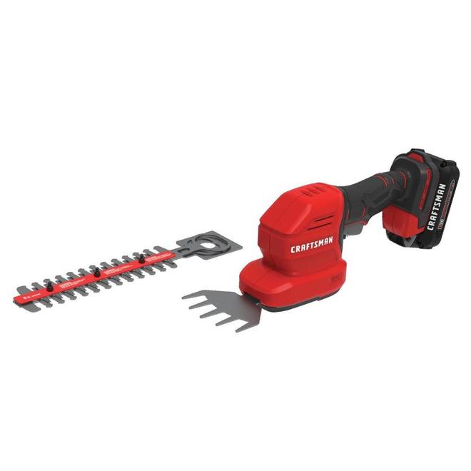 Craftsman 2-in-1 Cordless Electric Hedge Trimmer - 20 V MAX - 8-in