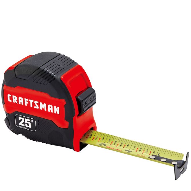 CRAFTSMAN Compact Easy Grip 16-ft Tape Measure Rubber