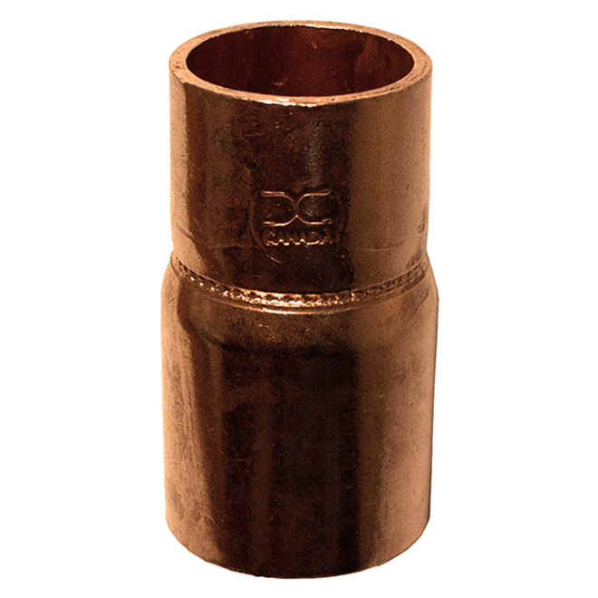 Manchon réducteur Bow en cuivre de 1 po x 3/4 po de diamètre