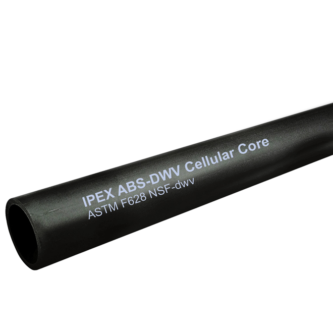 Ipex ABS Cell Core Pipe - 1 1/2-in Dia x 3-ft L - For Drain Waste Vent System - Solvent Welded
