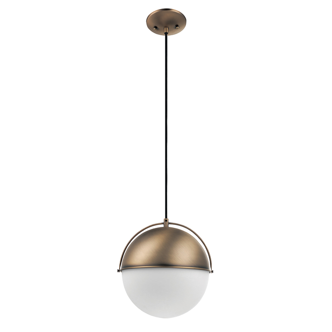 Globe Electric York 2-in-1 Pendant Light - 1 Light - Metal and Glass - Matte Gold