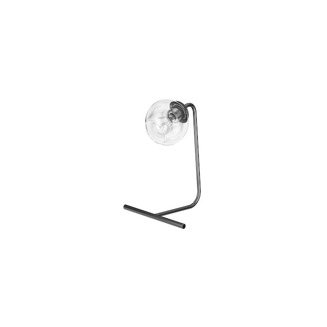 Globe Electric Desk Lamp - 15-in - Clear Glass - Chrome