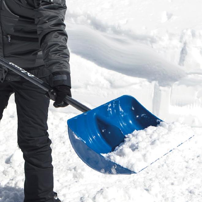Pelle à neige auto 240 x 340 cm polypro manche retractable poignée, pour le  déneigement au meilleur prix