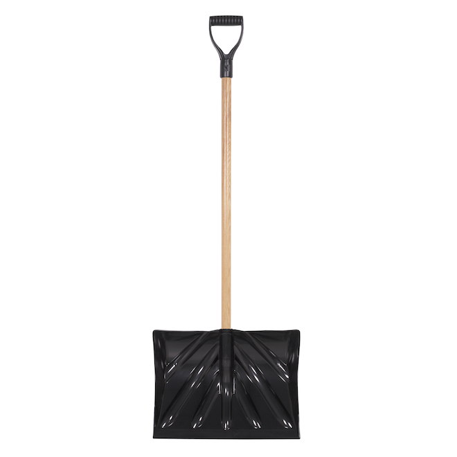 Garant Snow Shovel with Poly Blade Black 18-in