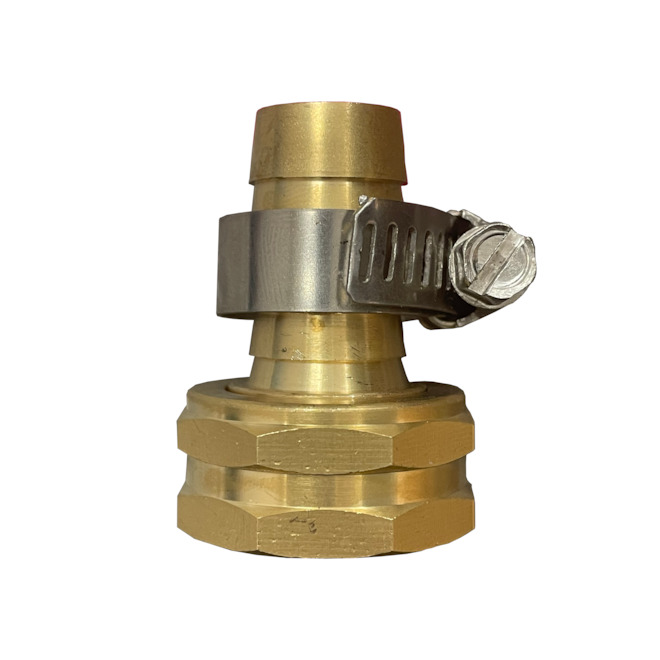 Pro Flow Brass 5/8in Female Hose Connector Replacement hose clamp