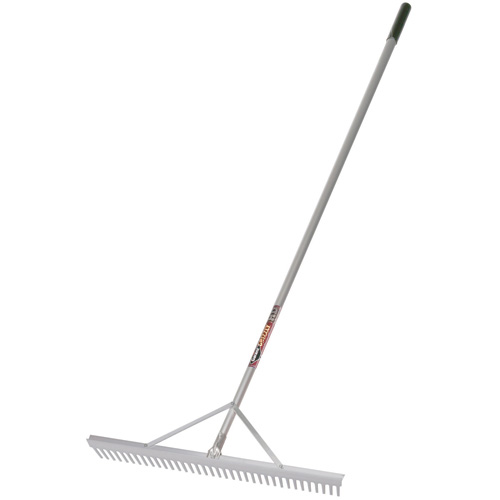 Grizzly Landscaping Level Rake - Aluminum - 36-in - Grey
