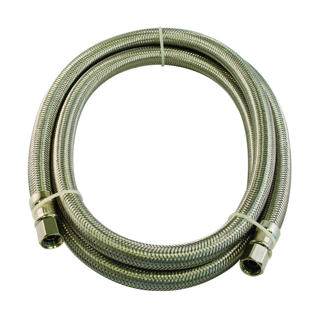 Aqua-Dynamic Flexible Connector Braided Stainless Steel 1/4 x 120-in  3228-120