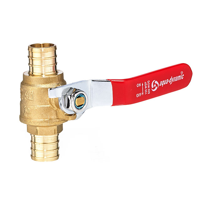 Ball Valve with Straight Handle - Forged Brass - 3/4''