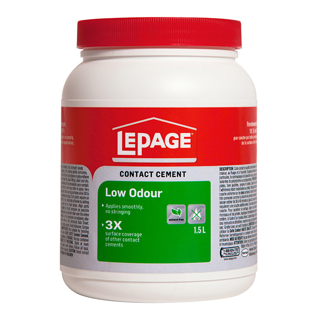 LePage Low Odour Contact Cement - 1.5 L 1536624 | Réno-Dépôt