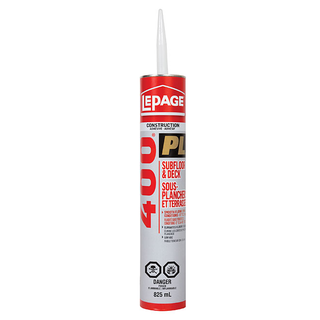 LePage PL 400 Subfloor and Deck Construction Adhesive - 825-ml