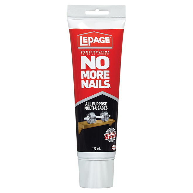 LePage No More Nails All-Purpose Latex-Based Adhesive - White - 177-ml