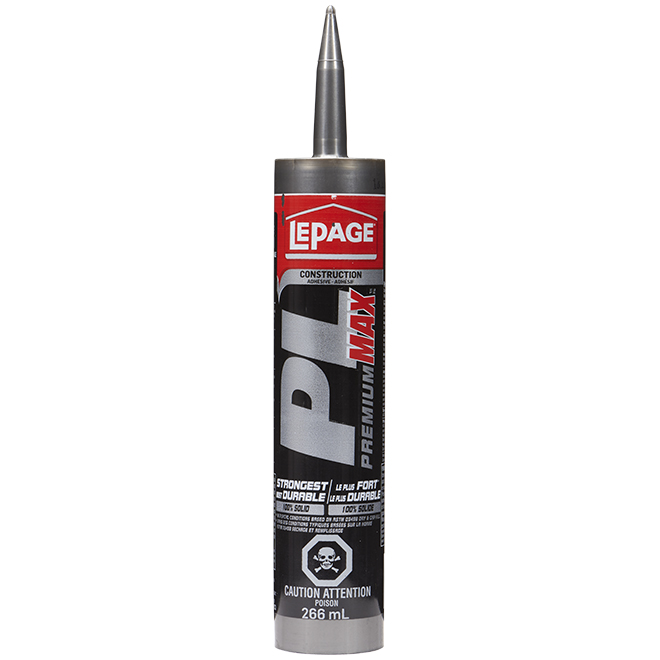 LePage PL Premium Max Polymer-Based Construction Adhesive Grey 266-ml