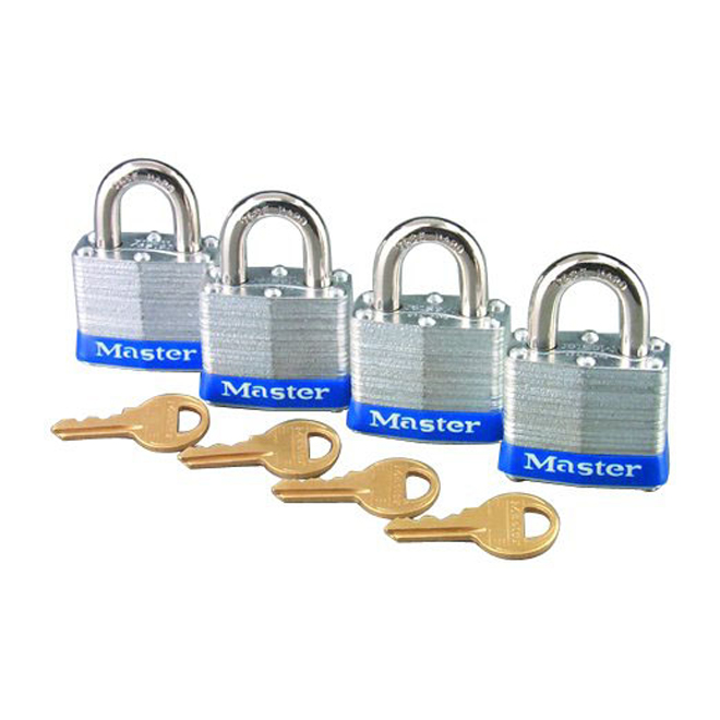Master Lock - 1-Pack -Hardened Steel Keyed Padlock 141BLCDLFHC