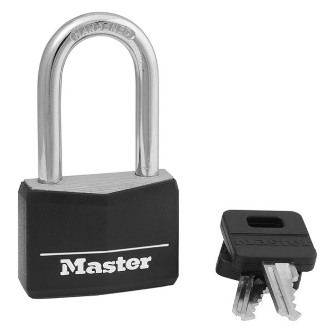 Cadenas à clé en acier trempé, Master Lock, 1-paquet