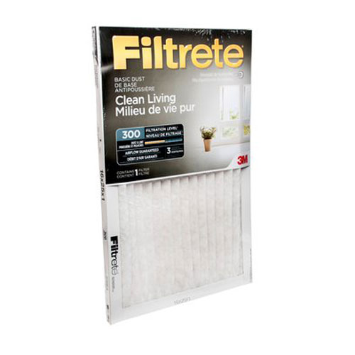 Filtre à air 3M de Filtrete, antipoussière, fibre de verre, électrostatique plissé, MERV 5, 20 po l. x 24 po L. x 1 po