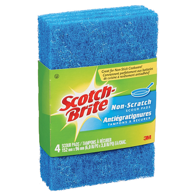 SCOTCHBRITE 4Pack Multi Purpose No Scratch Scour Pads SB4622 Réno