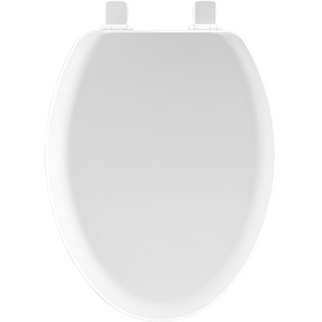 Mayfair Toilet Seat - White Finish - Elongated Bowl - Closed Front