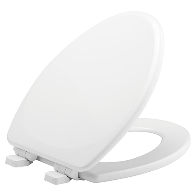 Mayfair Toilet Seat - Antimicrobial - White - Elongated