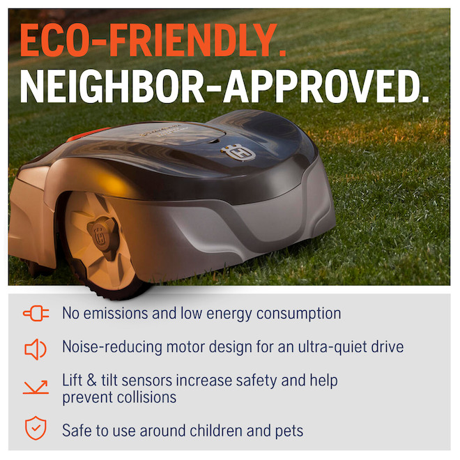 husqvarna 18v automower 115h robotic lawn mower