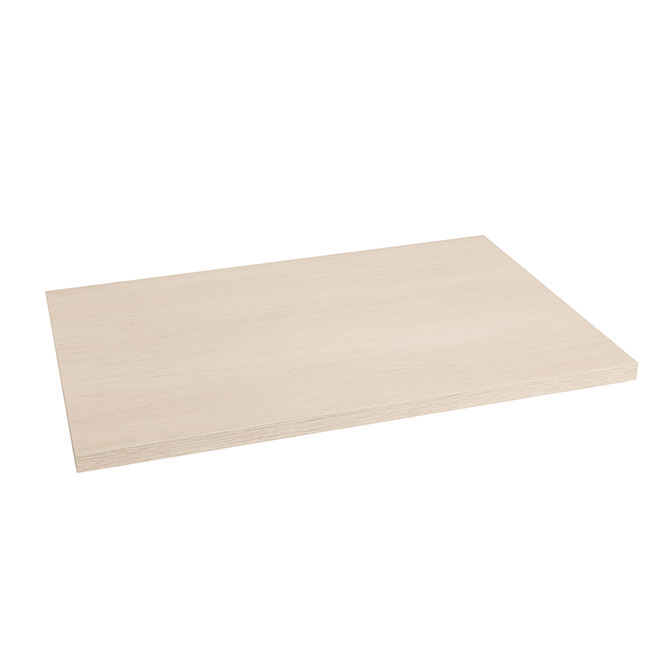 Tablette de placard en bois Closet Culture, robuste, 3/4 po H. x 22 27/32 po l. x 15 3/4 po p., blanc