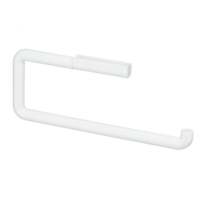 Real Solutions Paper Towel Holder - 14-in - Plastic - White