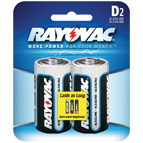 Rayovac High Energy Alkaline D Batteries - 2-Pack