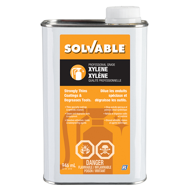 Solvable Professional Xylene Waterproof Solvent - Liquid - Clear - 946-mL