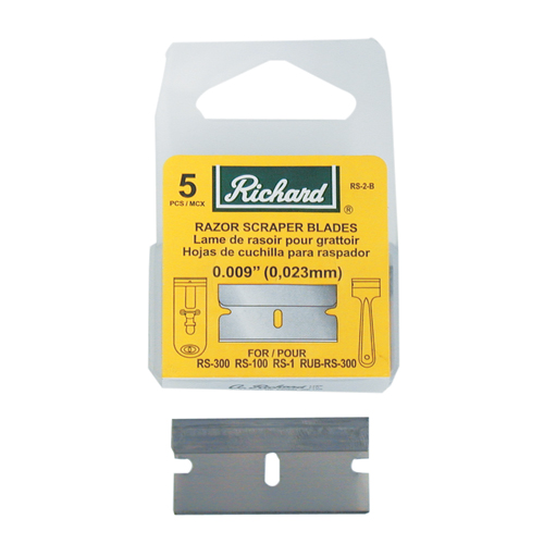 Richard Replacement Blade - High Carbon Steel - Use with RS-1, RUB-RS-300, 725 Razor Scrapers - 1 1/2-in W