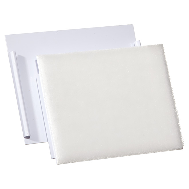 Tampon de rechange pour découpeur Shur-Line, tissu, blanc, 4 po L. x 4 po l., paquet de 2