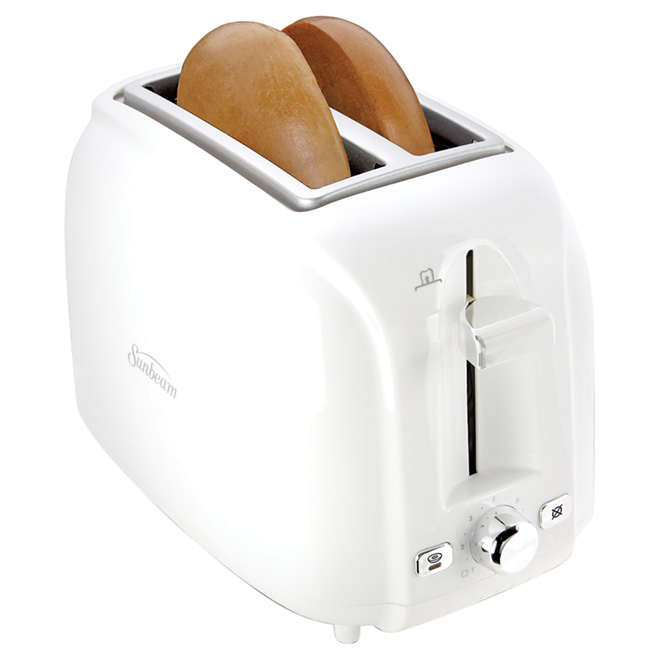 SUNBEAM 2Slice Toaster with Retractable Cord White TSSBRT2SLW033