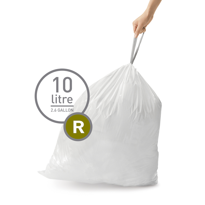 2 – Sacs poubelle de 2,6 gallons, petit sac poubelle 2 – 2,6