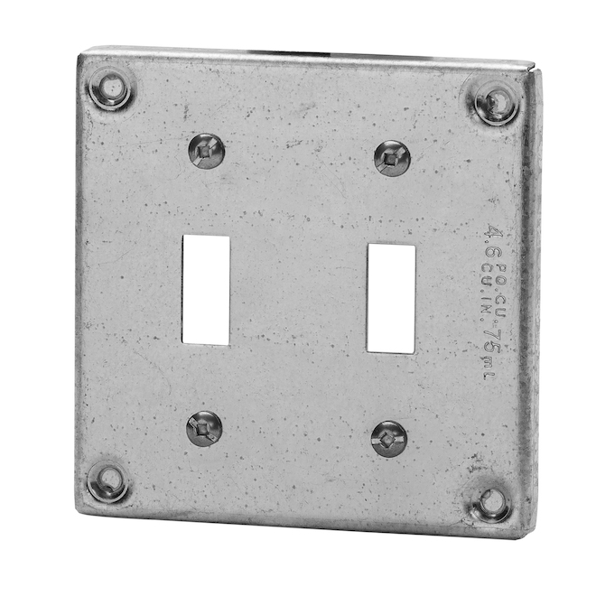 IBERVILLE Couvercle carré 4 pour interrupteur double 8367-CRT