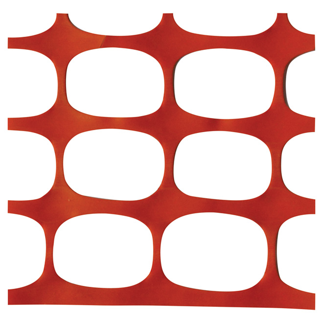 Hebei Minmetals Warning Fence - Oval Meshes - Plastic - Orange - 4-ft H x 50-ft L - 160 g